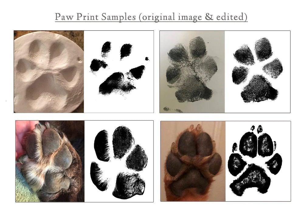 Custom Pet Paw Print Necklace - 925 Sterling Silver, 3 Colors / 2 Styles | Furkits™ Paw Series - Furkits