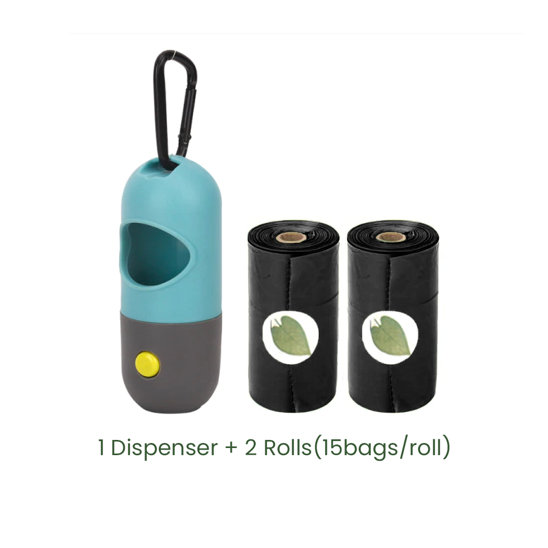 Poop Bag Dispenser with Torch Light