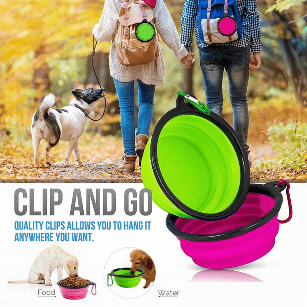 Foldable Silicone Travel Bowl - Furkits