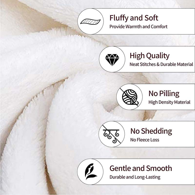 Custom Pet Fleece and Sherpa Blanket | Watercolor Pet Art Blanket | Plum Blossom - 5 Styles