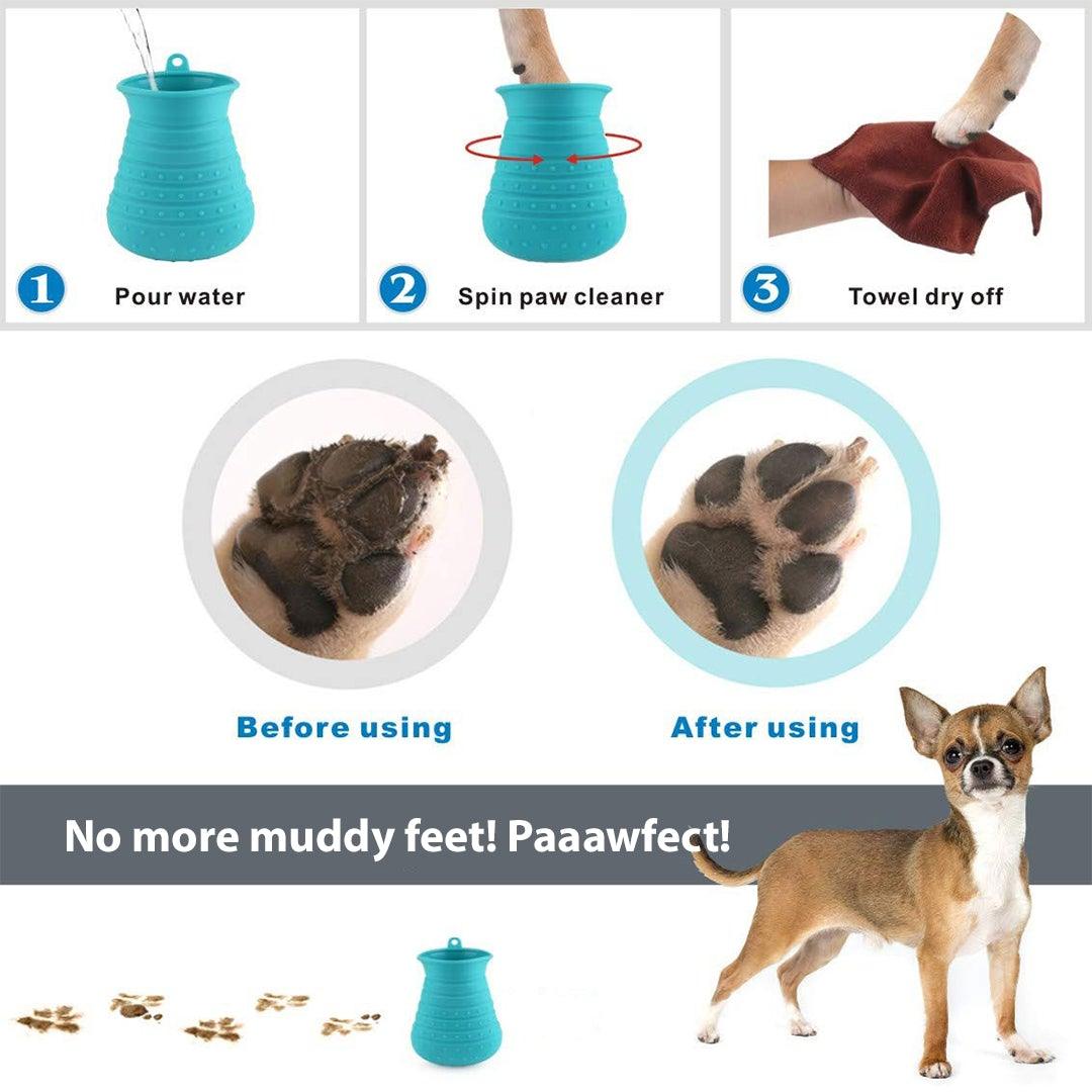 Dual-Function Silicone Dog Paw Washer - Furkits
