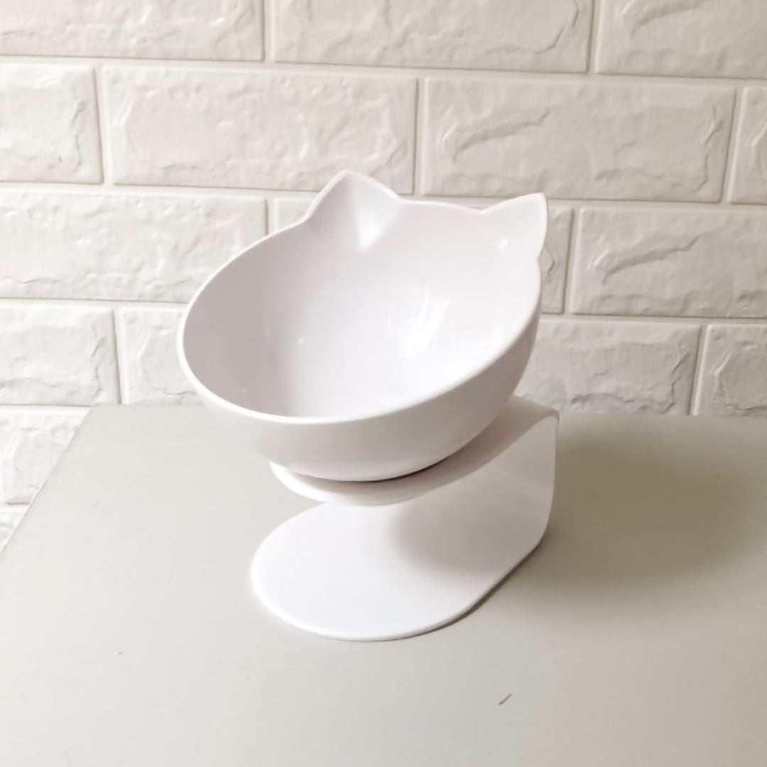 Non-Slip Cat Bowl with Inclined Stand