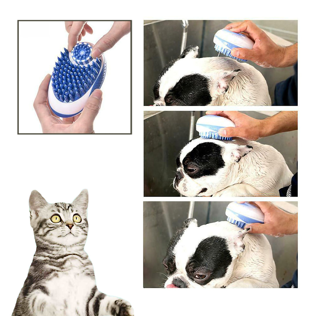 Pet Bath Brush Dual-Function Massager